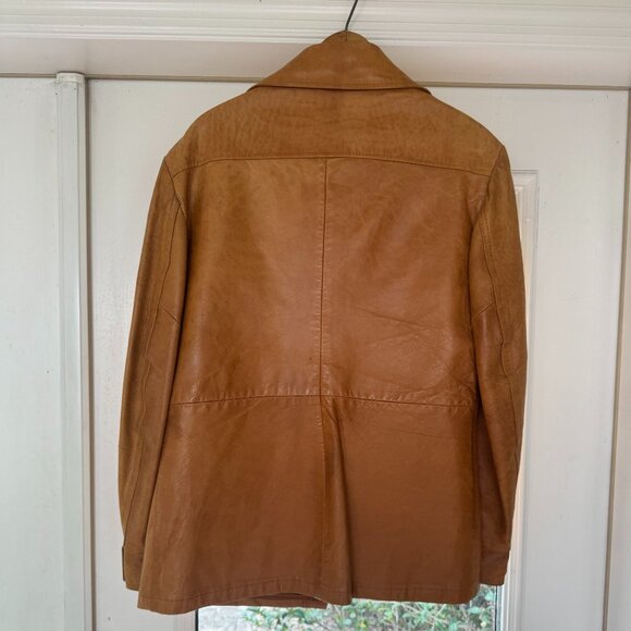 Vtg A Robert Lewis Idea Men’s 42 Genuine Lambskin Leather Jacket - Pro Cleaned! - Picture 2 of 6